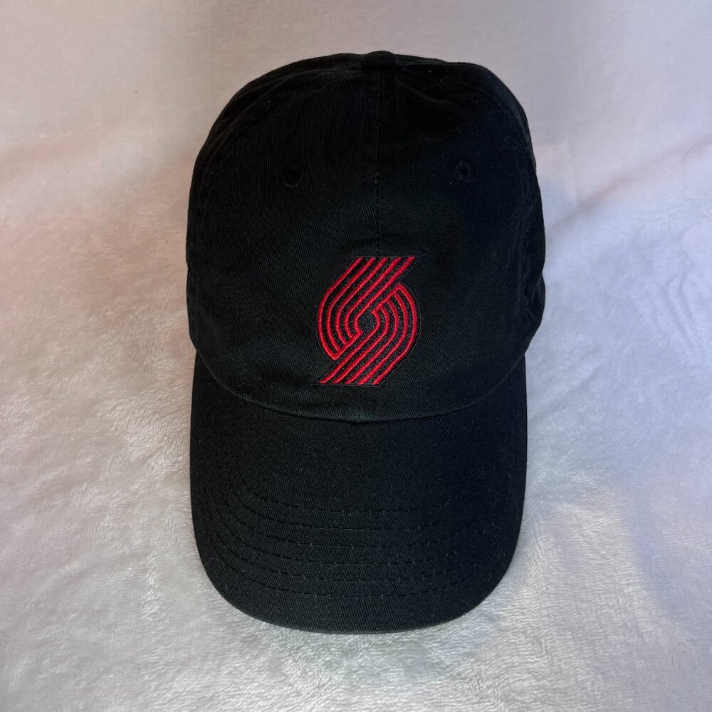 Portland Trail Blazers Black Cap, Strapback Baseball Basketball Golf Running